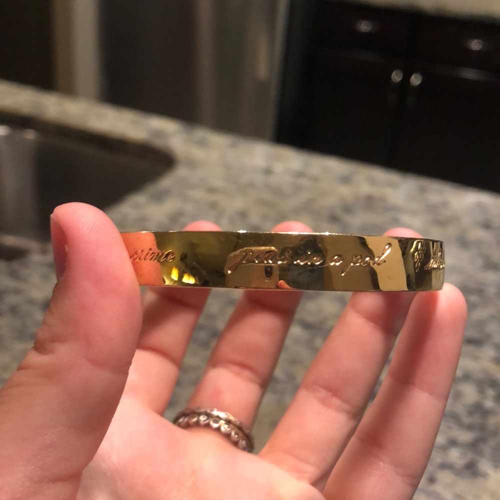 Gold Kate Spade Best Friends Forever Bracelet